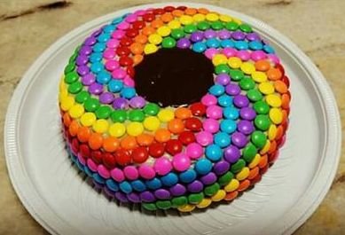 EGGLESS Gems Decorative Spiral Cake 1 EGGLESS Gems Decorative Spiral Cake