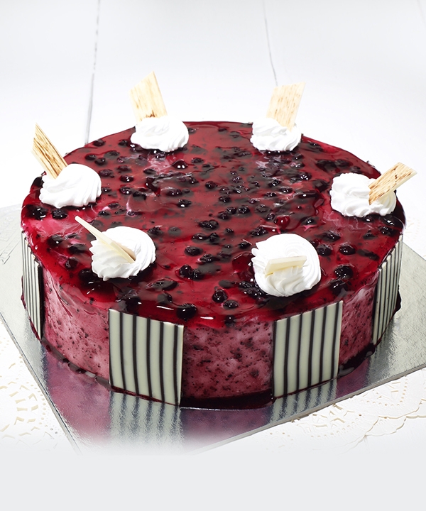 Rich Fruit Garnished Blueberry Freshcream cake – Karaikal Iyangars