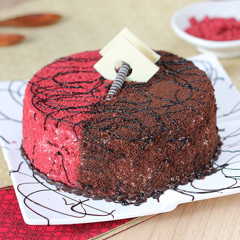 EGGLESS Chocolaty Red Velvet Cake - Cake Connection| Online Cake ...