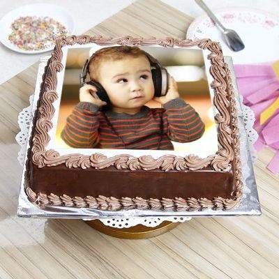 Eggless Choco Fantasy Photo Cake 1 Eggless Choco Fantasy Photo Cake