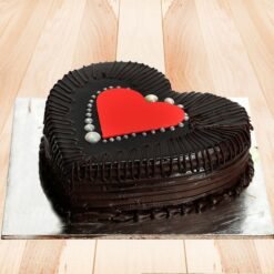 Eggless Divine Red Heart Cake