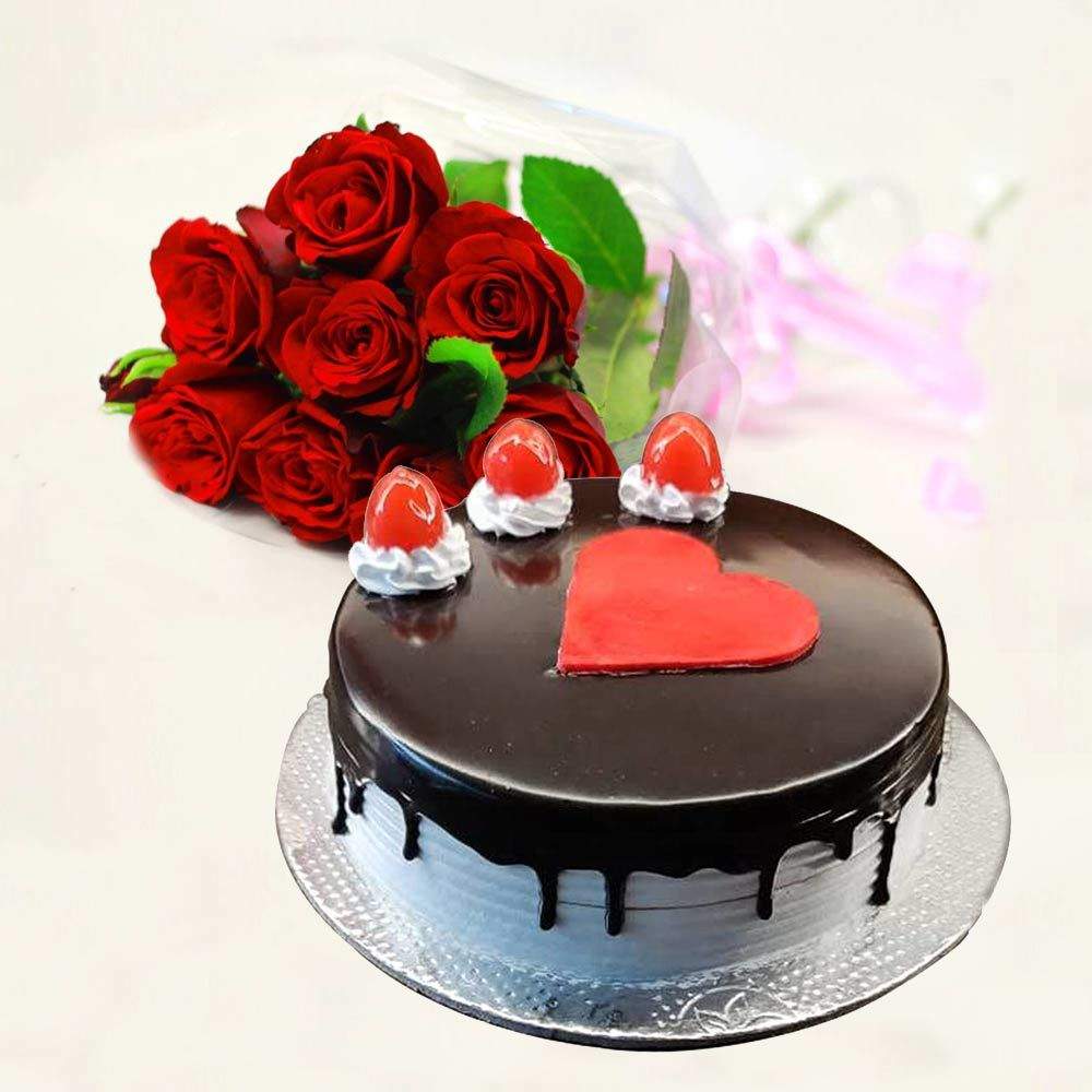 Dual Love - Cake Connection| Online Cake | Fruits | Flowers and gifts  delivery