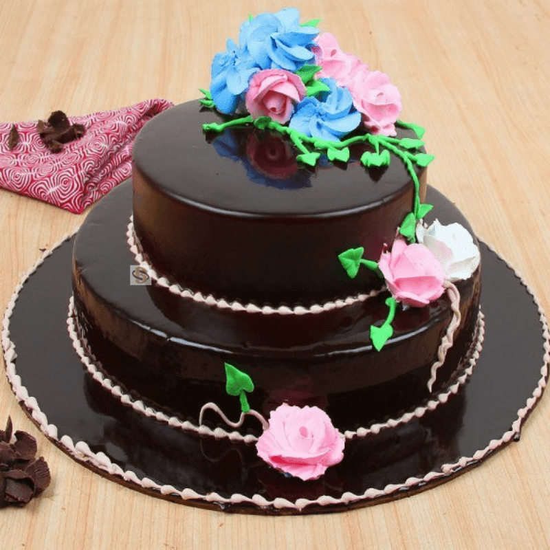 Birthday Cool Cake 004 (Chocolate, Black Forest) - 2KgBirthday Cool Cake  004 (Chocolate, Black Forest) - 2Kg