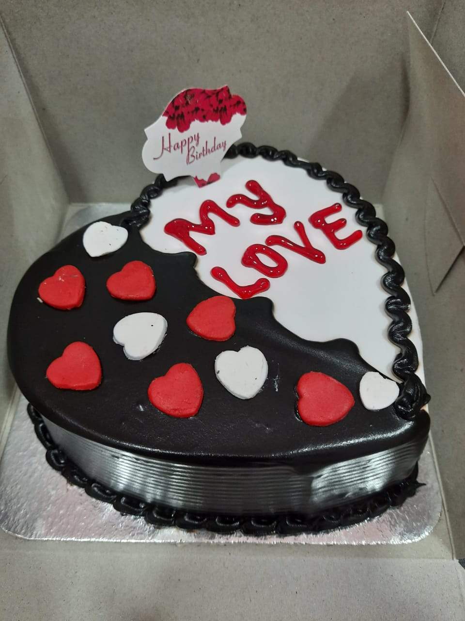 Buy Round Chocolate Love Cake-Love Chocolate Cake