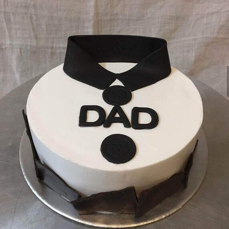 Dad Theme Cake in Grey by Creme Castle-sgquangbinhtourist.com.vn