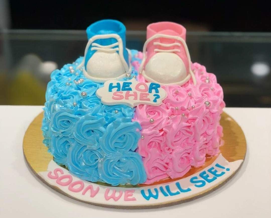 Cute Baby Shower Cake Fondant Cake Delivery In Delhi NCR
